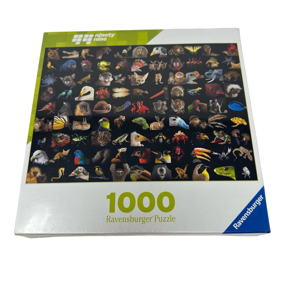 Ravensburger 1000‎ piece jigsaw puzzle new sealed in box ninety nine animals